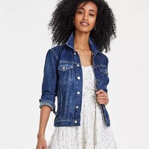 Lucky Brand Cotton Denim Trucker Jacket